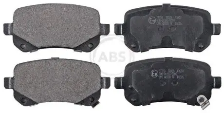 Гальмівні колодки, дискове гальмо (набір) A.B.S. A.B.S. 37733