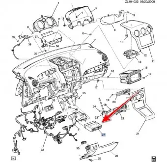 Модуль керування кузовом ACDelco 25934762