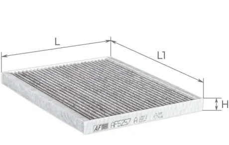 Фільтр салону вугільний ALFA AF5257A