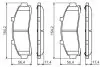 Гальмівні колодки, дискове гальмо (набір) BOSCH 0986424656 (фото 5)