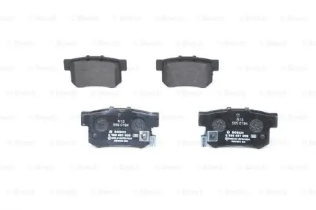Гальмівні колодки дискові HONDA NSX 3.0i, Legend 3.2i,Accord,Civic/ROVER 600 -01 BOSCH 0 986 461 006
