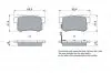 Гальмівні колодки дискові HONDA NSX 3.0i, Legend 3.2i,Accord,Civic/ROVER 600 -01 BOSCH 0 986 461 006 (фото 7)