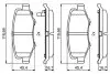 ГАЛЬМІВНІ КОЛОДКИ,ДИСКОВІ. BOSCH 0986494706 (фото 7)