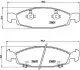 Гальмівні колодки, дискове гальмо (набір) BREMBO P37005 (фото 1)