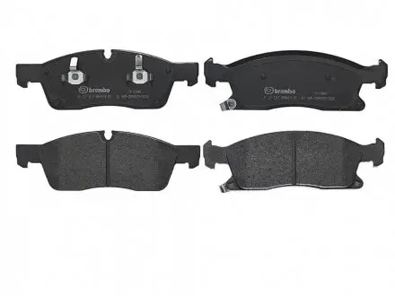 Колодки гальмівні передні, кераміка BREMBO P37017