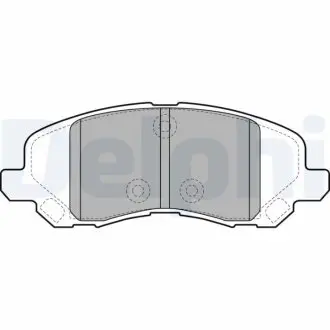 Гальмівні колодки, дискове гальмо (набір) Delphi LP2038