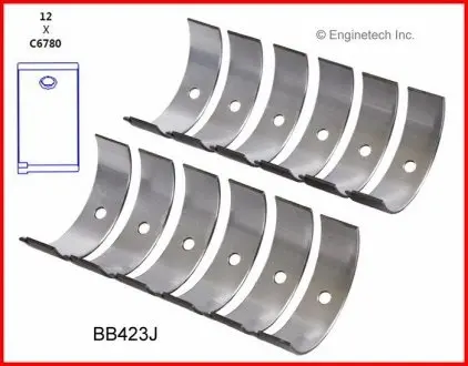 Вкладыши шатунные 0,50 мм Enginetech BB423J50MM