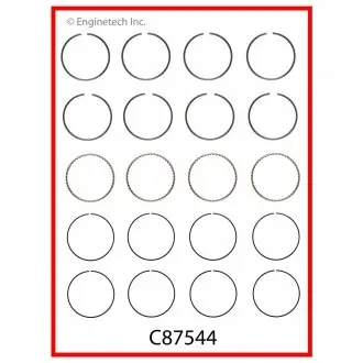 Кольца поршневые std Enginetech C87544STD