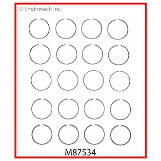 Кільця поршневі +0,75MM Enginetech M87534075MM
