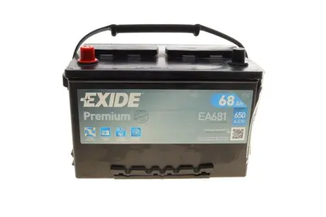 Стартерна батарея (акумулятор) EXIDE EA681