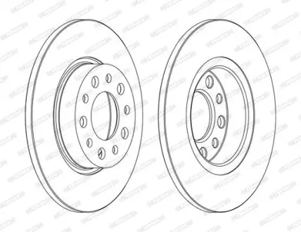 Диск гальмівний FERODO DDF1450C