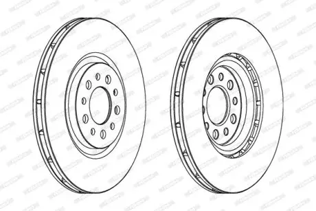 Диск гальмівний FERODO DDF1453C