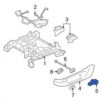 Ручка регулювання спинки сидіння FORD 7R3Z6362622AB