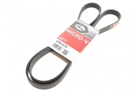 Ремінь приводний Gates 6PK1670