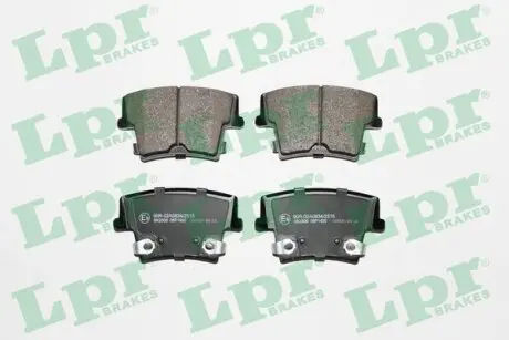Гальмівні колодки, дискове гальмо (набір) LPR 05P1400