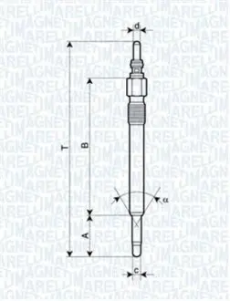 Свічка розжарювання MAGNETI MARELLI 062900057304