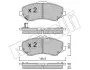 Комплект гальмівних колодок (дискових) Metelli 22-0862-0 (фото 1)