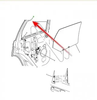Молдинг дверки задньої, лівої MOPAR 55396321AG
