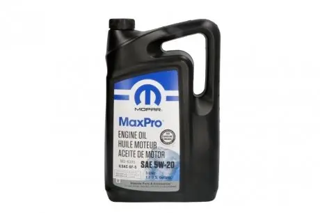 Моторна олива MaxPro 5w-20 5L MOPAR 68518203AA