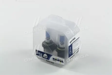 Лампа розжарювання TWIN SET HB4 12V 55W RANGE POWER WHITE NARVA 48626S2