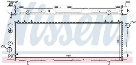 Радіатор, охолодження двигуна NISSENS 60986