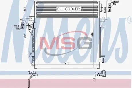 Конденсер кондиціонера NISSENS 940461