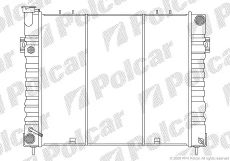 Радіатор охолодження SRL Polcar 240508-3