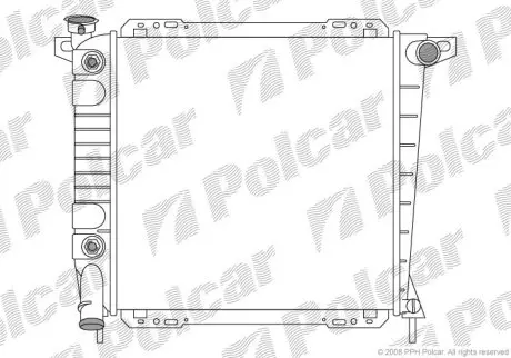 Радіатор охолодження Polcar 326908-1