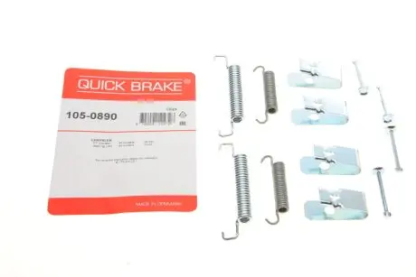 Комплект пружинок колодок ручного гальма QUICK BRAKE 105-0890