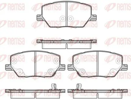 Дискові гальмівні колодки REMSA 164002