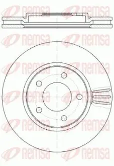 Гальмівний диск REMSA 6104710