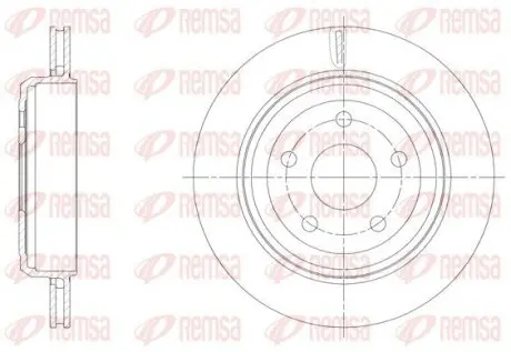Диск гальмівний REMSA 61513.10