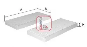 Фільтр салону Jeep Cherokee/Liberty 08-/Dodge Nitro 06-12 (к-кт 2шт) SOFIMA S 3239 C