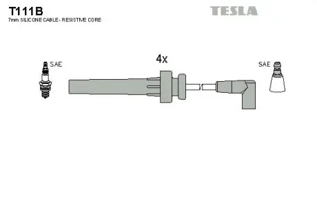 Провода ВВ TESLA T111b