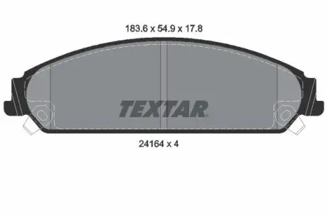 Гальмівні колодки дискові Textar 2416401