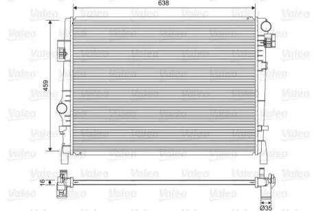 Теплообмінник Valeo 701553