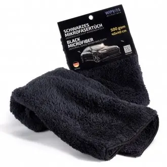 Чорна універсальна серветка з мікрофібри 40х40 см 500 г/м3 WIPERS 500GSM