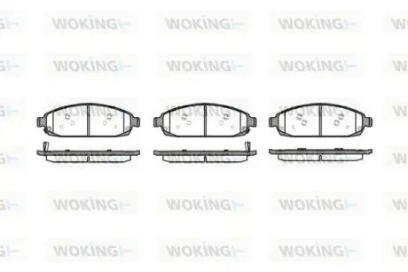Колодки гальмівні WOKING P10733.02