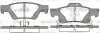 Колодки гальмові дискові задні Jeep Grand cherokee iii 5.7 05-10,Jeep Grand cherokee iv 3.0 10- WOKING P15463.02 (фото 1)