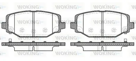 Колодки гальмівні WOKING P15833.04
