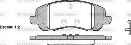 Колодки гальмівні диск. перед. (Remsa) Mitsubishi ASX 10> / Dodge Caliber Avenger (P9043.20) WOKING P904320
