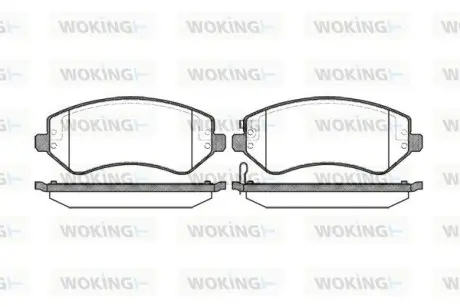 Колодки гальмівні WOKING P9073.02