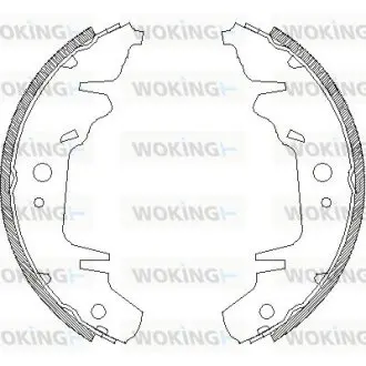 Гальмівні колодки (набір) WOKING Z4020.00