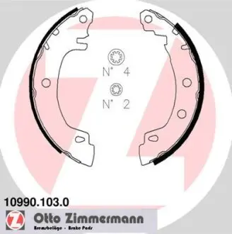 Гальмівні колодки (набір) ZIMMERMANN 109901030